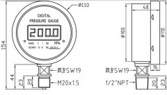 數(shù)顯壓力表CYF-100/ZHF-100